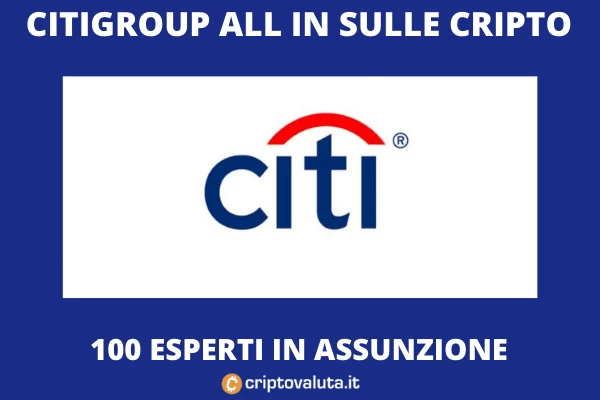 Citigroup - 100 esperti cripto