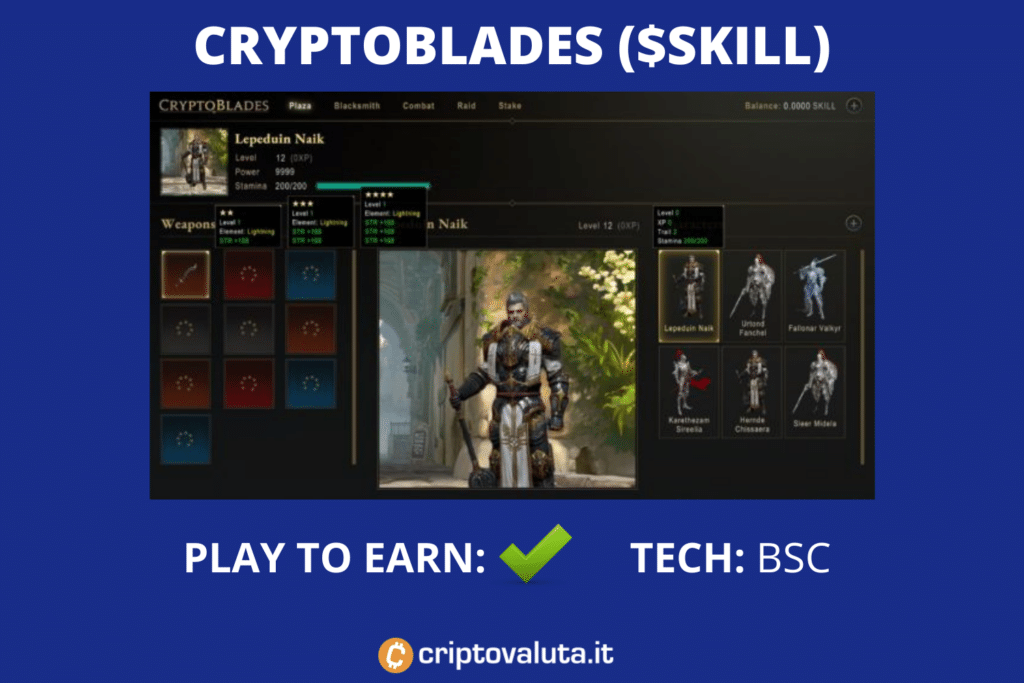 CryptoBlades - scheda riassuntiva di Criptovaluta.it