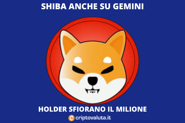 SHIB su Gemini - On Cryptocurrency.it