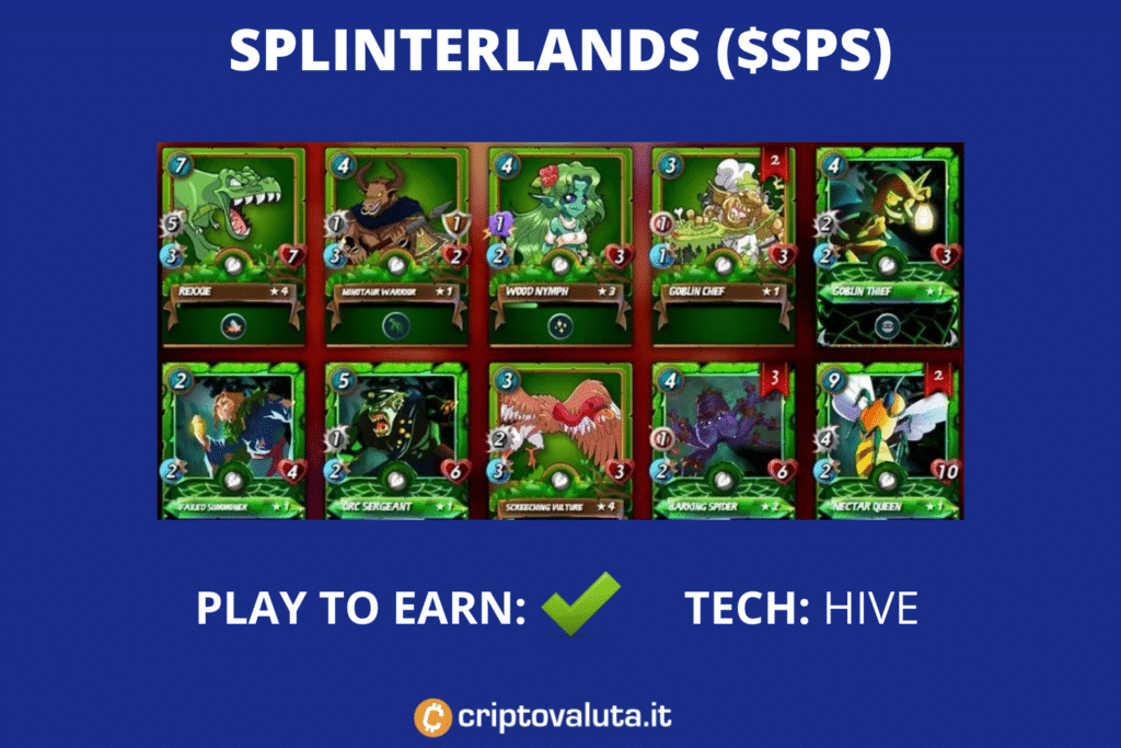 Scheda riassuntiva su Splinterlands - di Criptovaluta.it