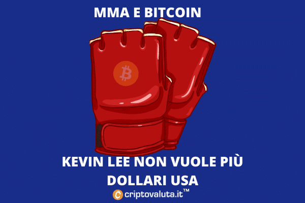 Kevin Lee - combattente MMA - vuole solo Bitcoin