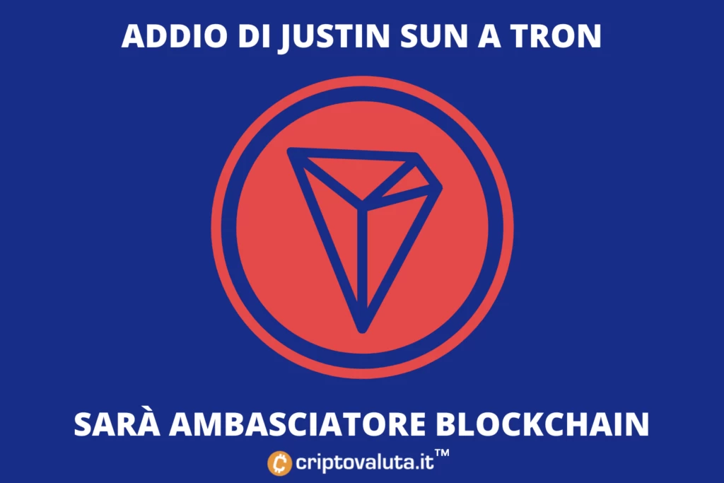 Tron perde Justin Sun - ma guadagna indipendenza