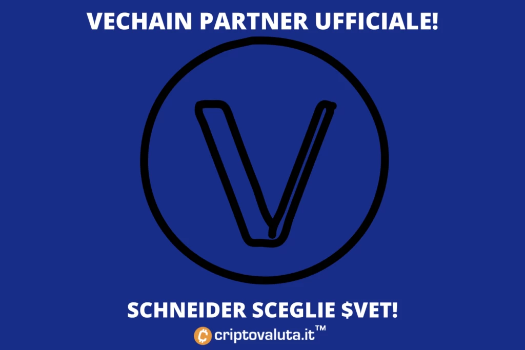 VeChain stringe accordo con Schneider