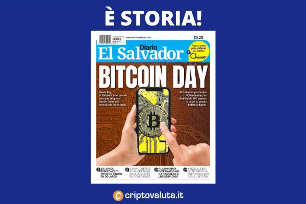 Bitcoin valuta legale a El Salvador