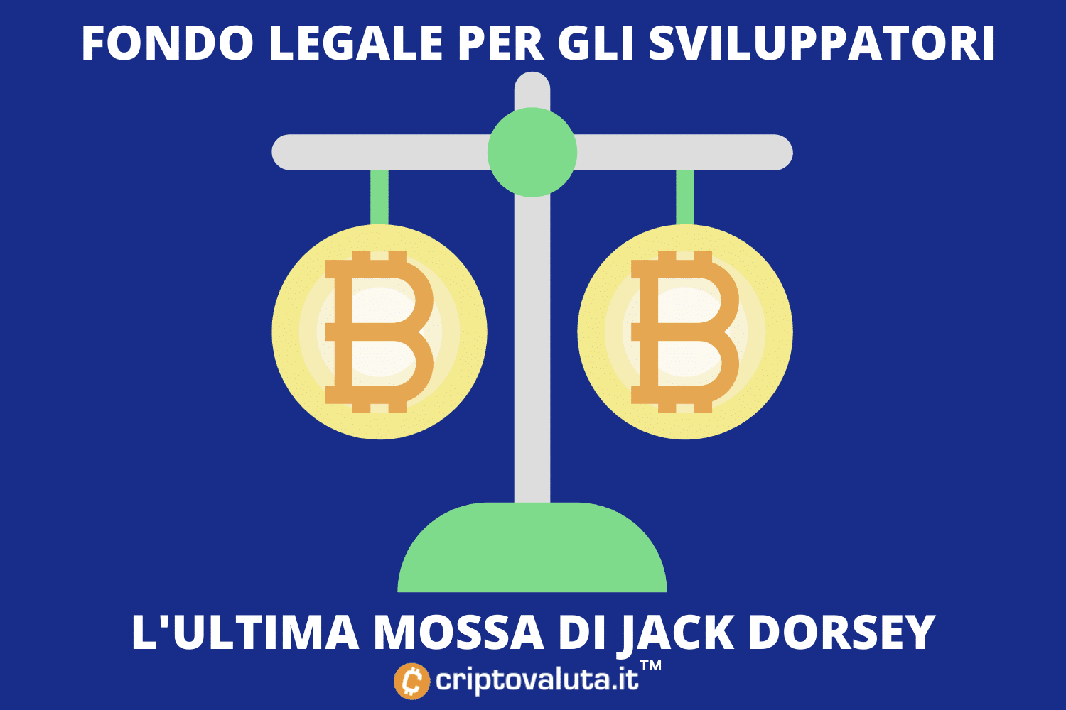 Bitcoin avrà un fondo legale | Jack Dorsey in soccorso dei dev
