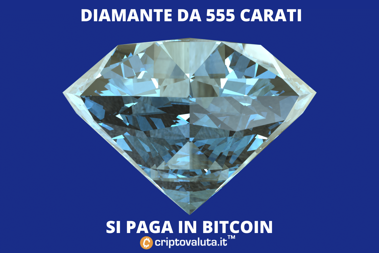Bitcoin e Ethereum per un diamante da 555 carati | Folle asta di Sotheby's