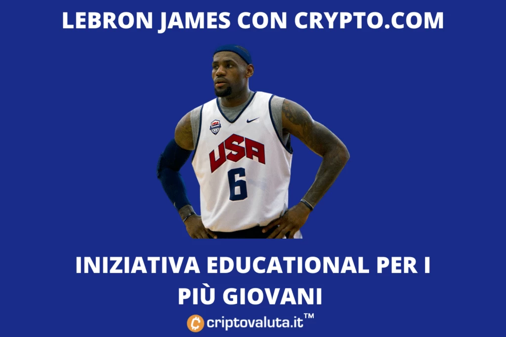 LeBron James e Crypto.com - partnership confermata