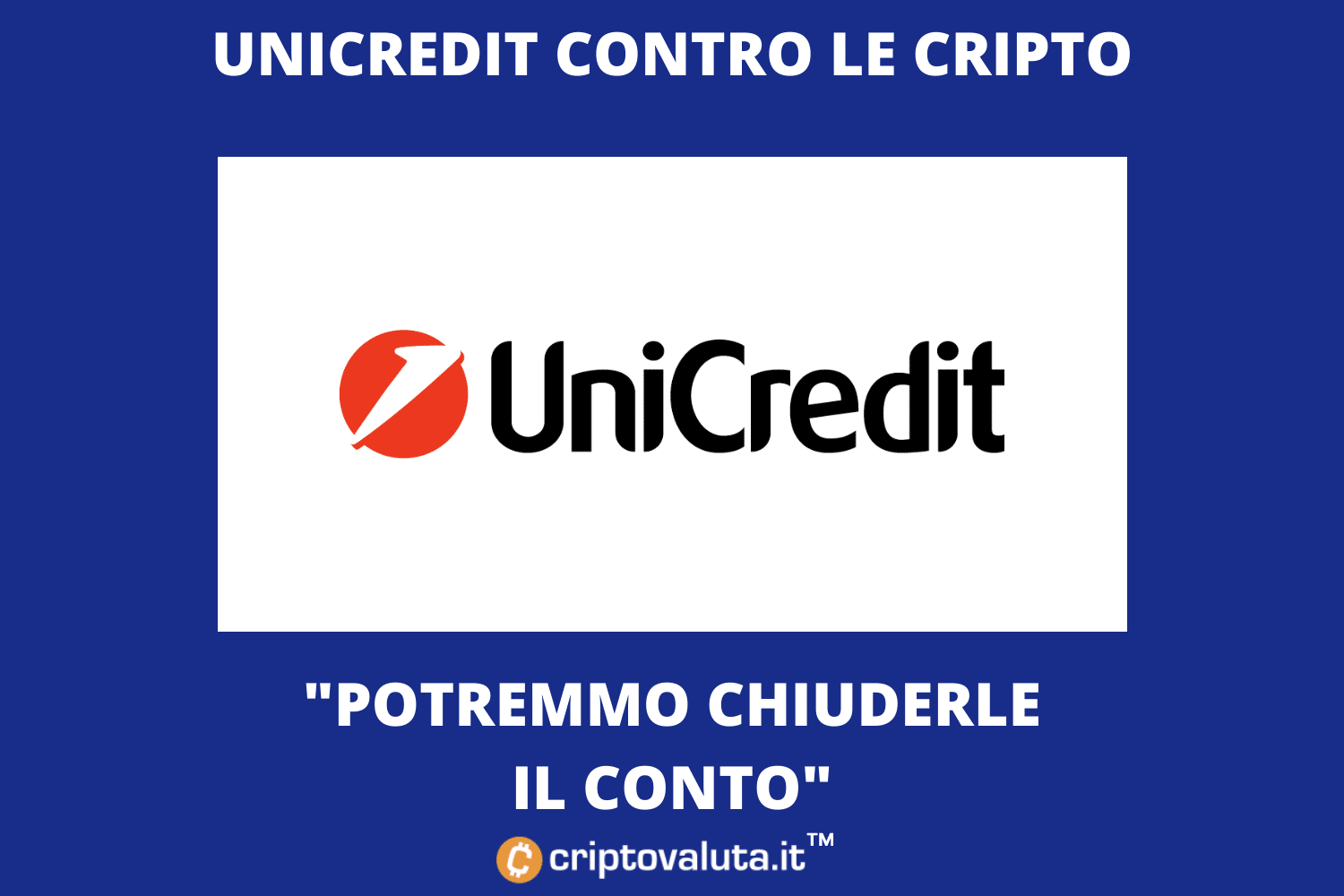 Unicredit contro Bitcoin, Ethereum e Cardano | Cosa può succedere?