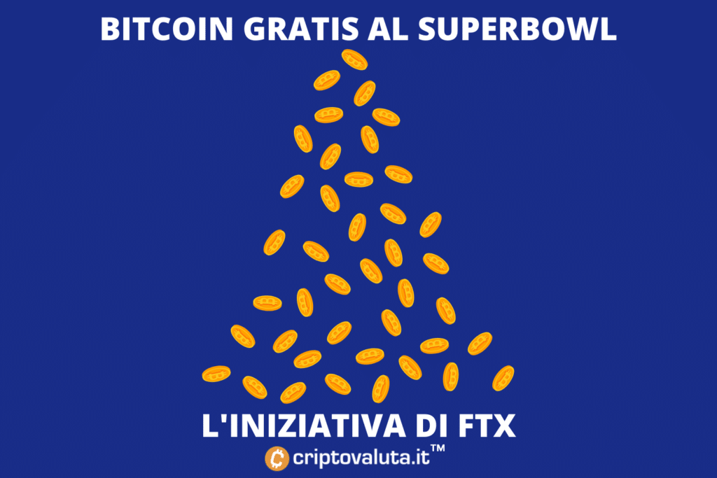 SuperBowl - FTX regalerà Bitcoin 