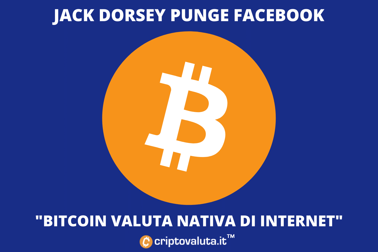 "Meglio scegliere Bitcoin!" | Jack Dorsey offre consigli a Facebook