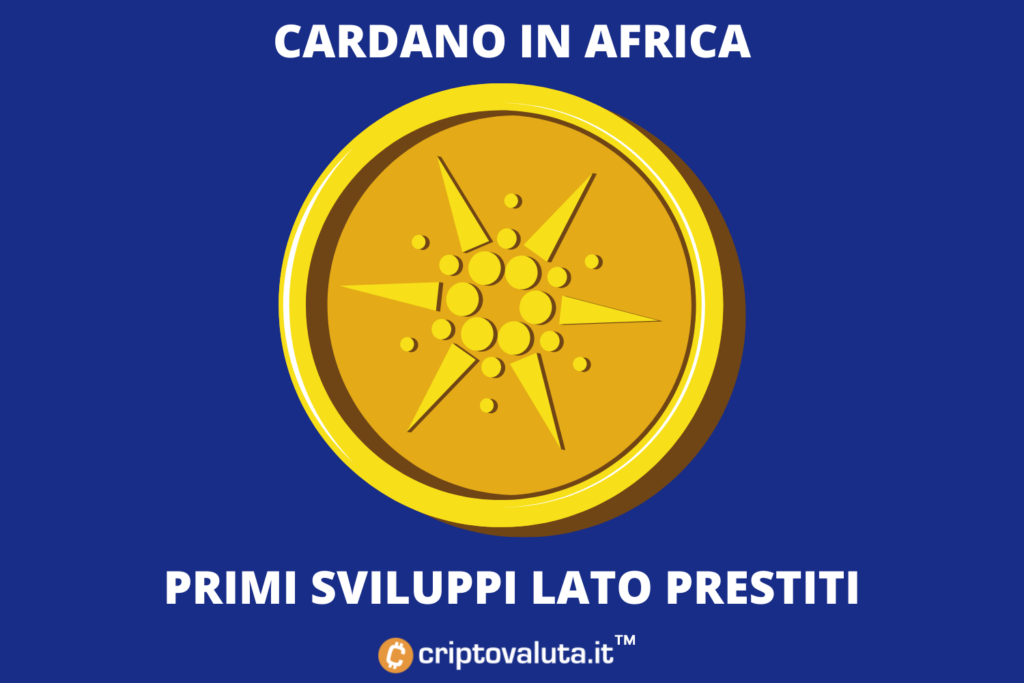 África prestando p2p con Cardano