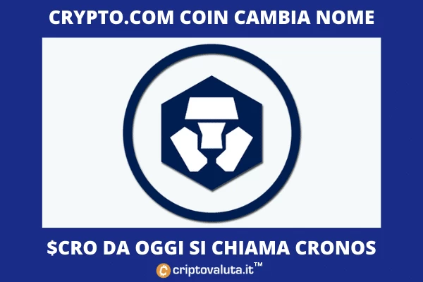 Crypto.com Coin cambia nome e diventa Cronos