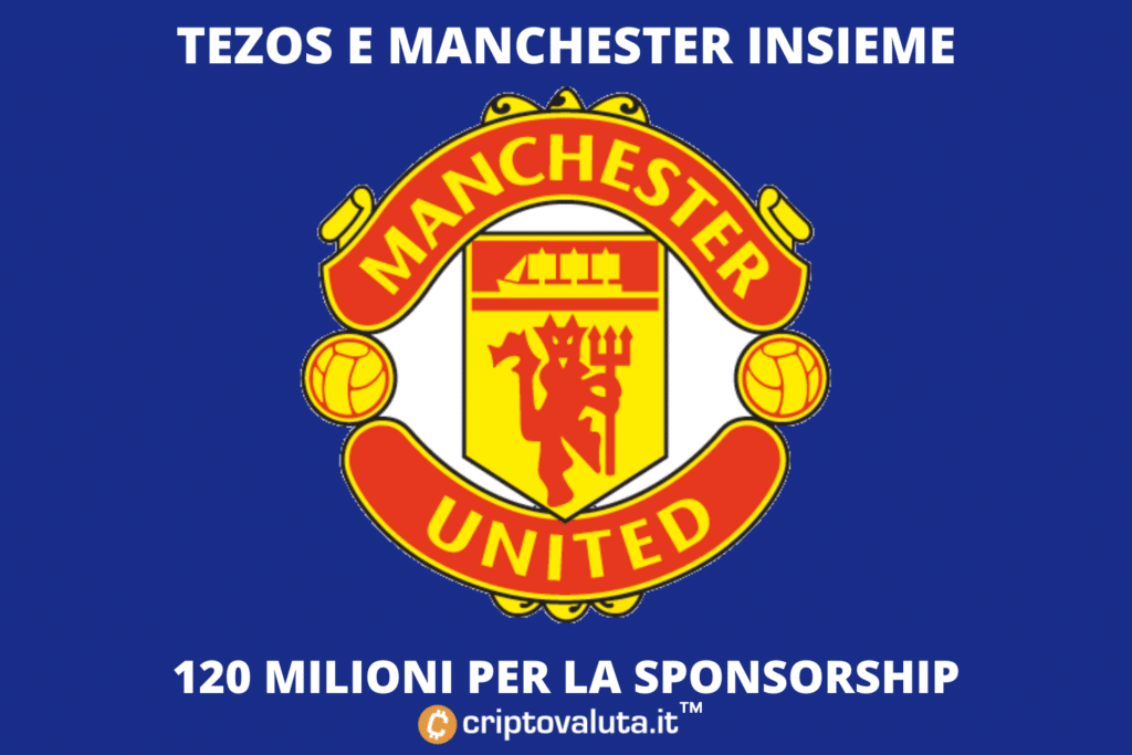 Manchester UNited e tezos insieme - sponsorship