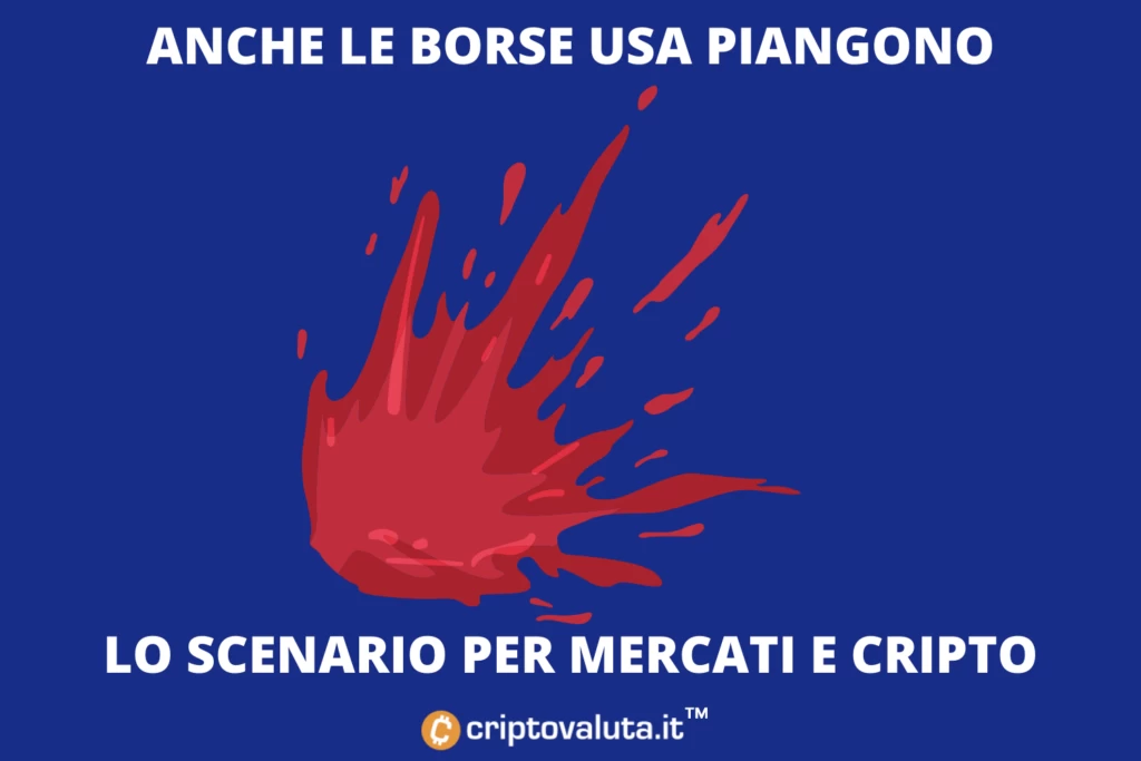 Bitcoin Cripto crollo borse - l'analisi