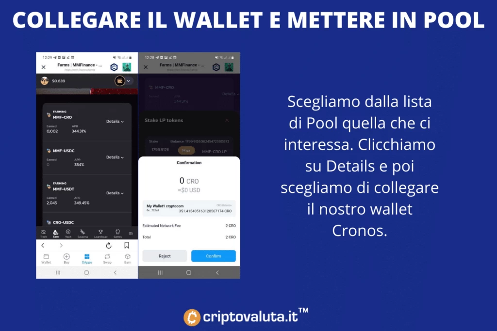 Collegare wallet Cronos - procedura