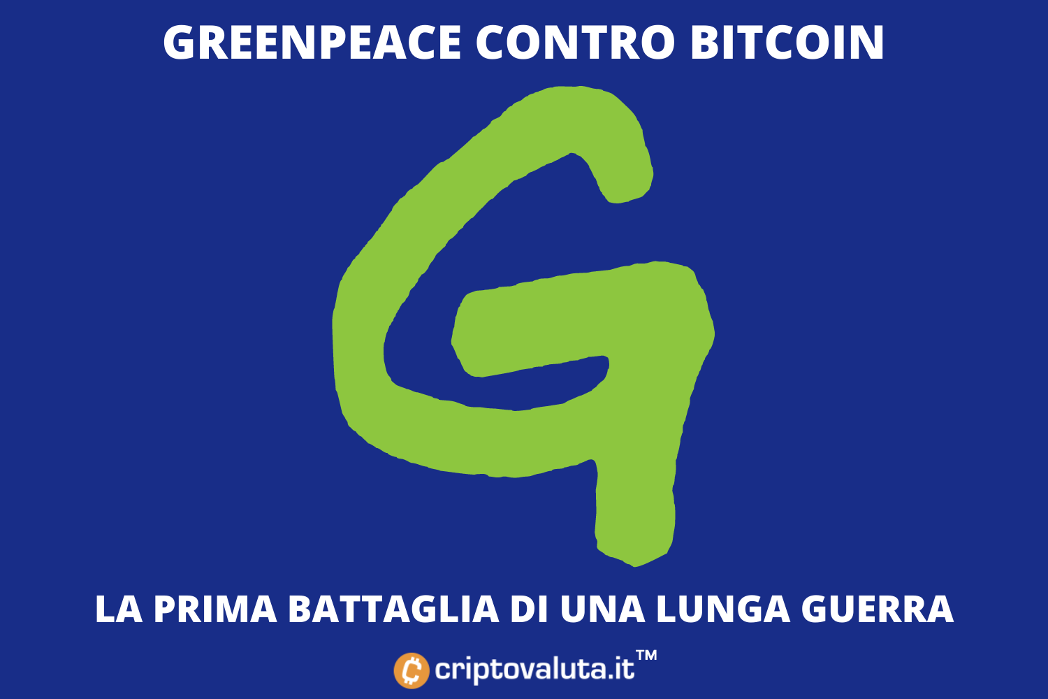 +ESCLUSIVA+ GreenPeace: BITCOIN in Proof of Stake | Spinta green a BTC!