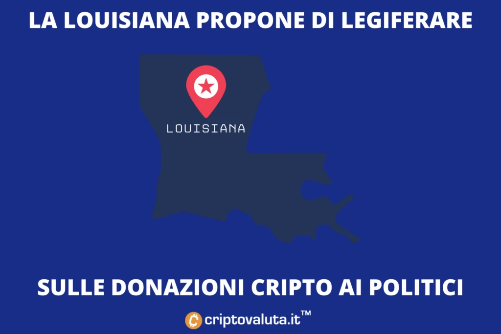 Legge trasparenza cripto in Louisiana