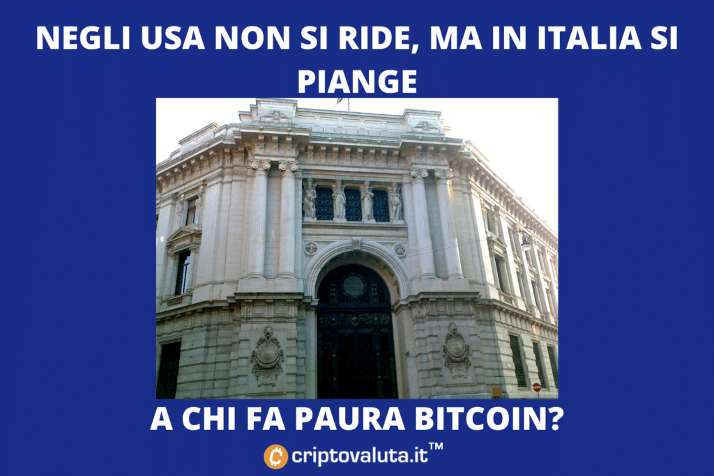 Sanciones de Bitcoin - FUD del banco central italiano