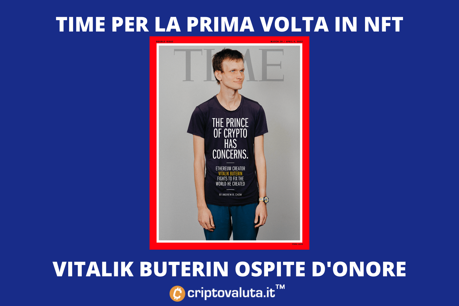 Primo numero di TIME in NFT | Ospite d'onore Vitalik Buterin di Ethereum