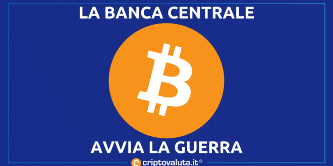 Banca centrale FCA contro Bitcoin