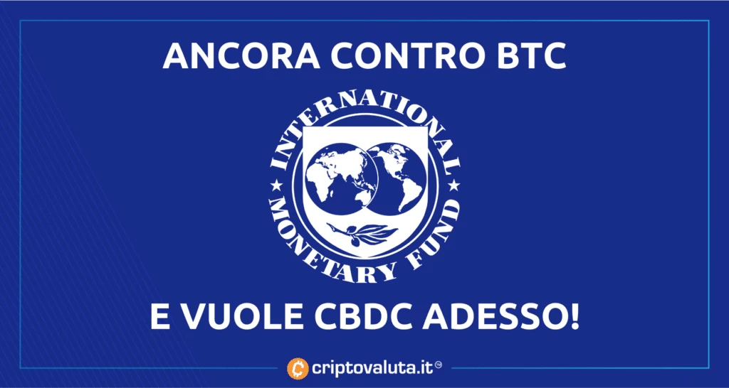 IMF contro BTC e cripto: svelato il piano