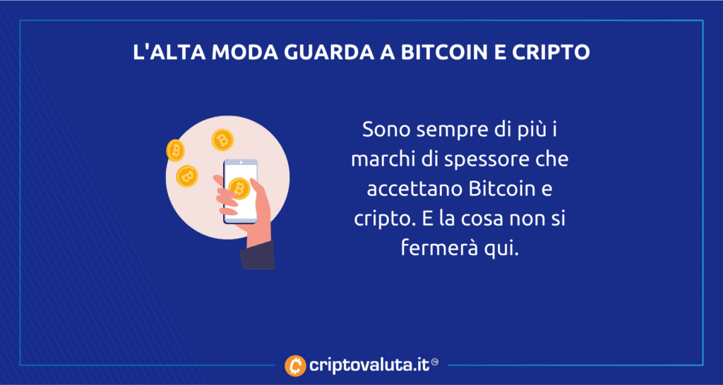 Balenciaga accetta Bitcoin e cripto