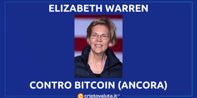 Elizabeth Warren contro Bitcoin e Fidelity