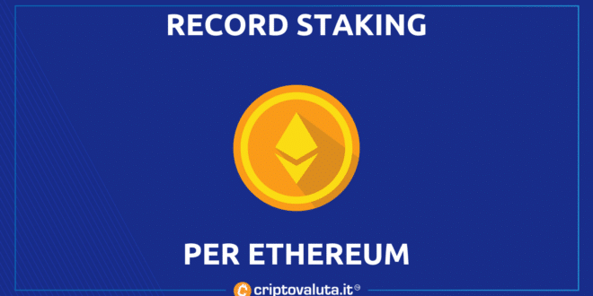 Staking EThereum record