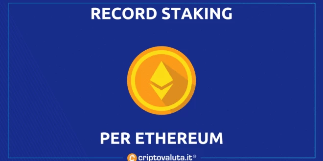Staking EThereum record