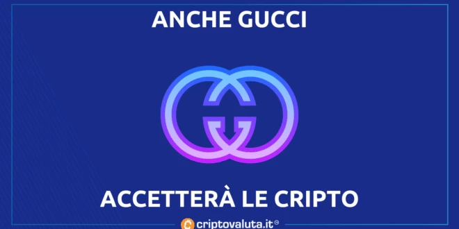 Gucci pagamento cripto e Bitcoin