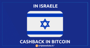 cashback bitcoin per israele