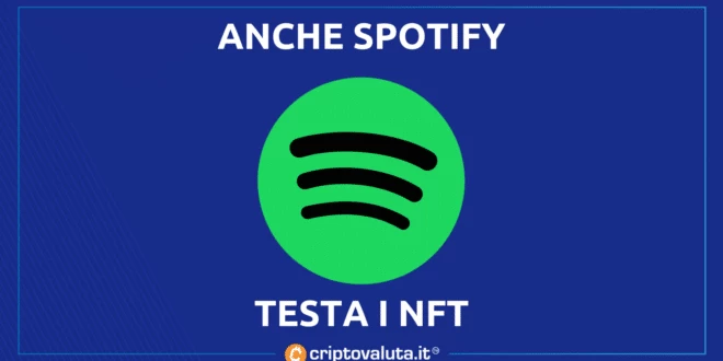 Spotify testa NFT