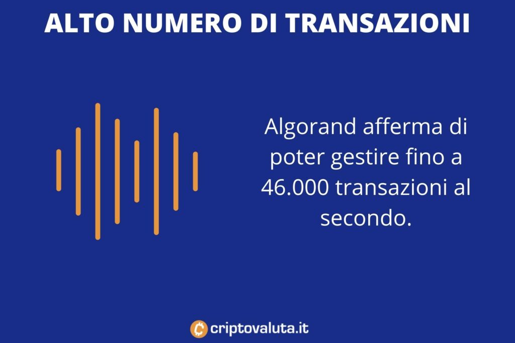 Transazioni Algorand - analisi di Criptovaluta.it