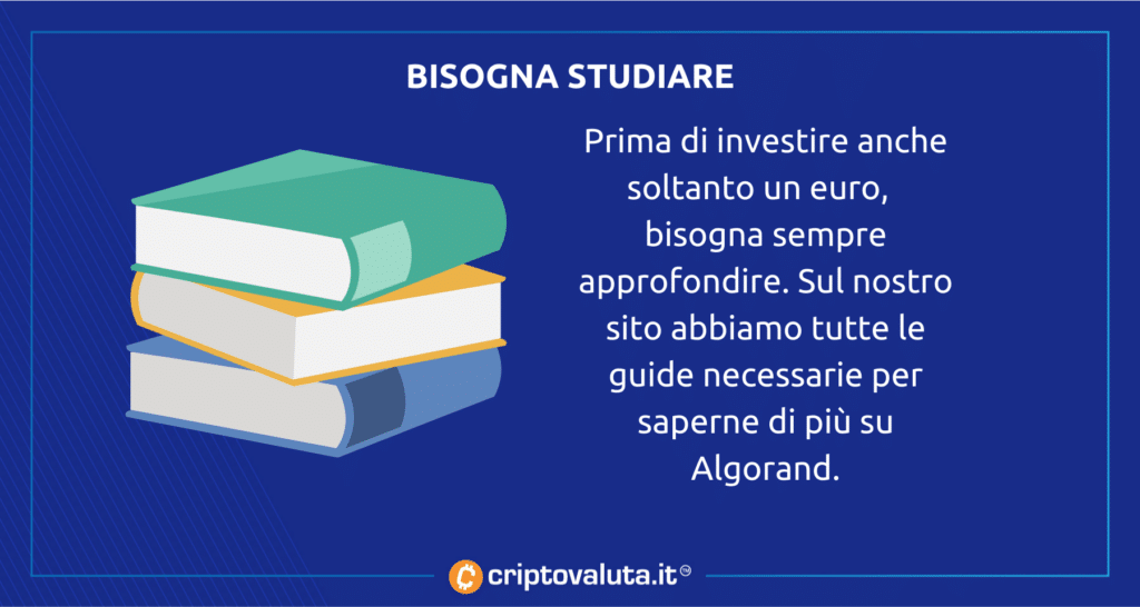 Studiare perchè è importante per comprare Algorand