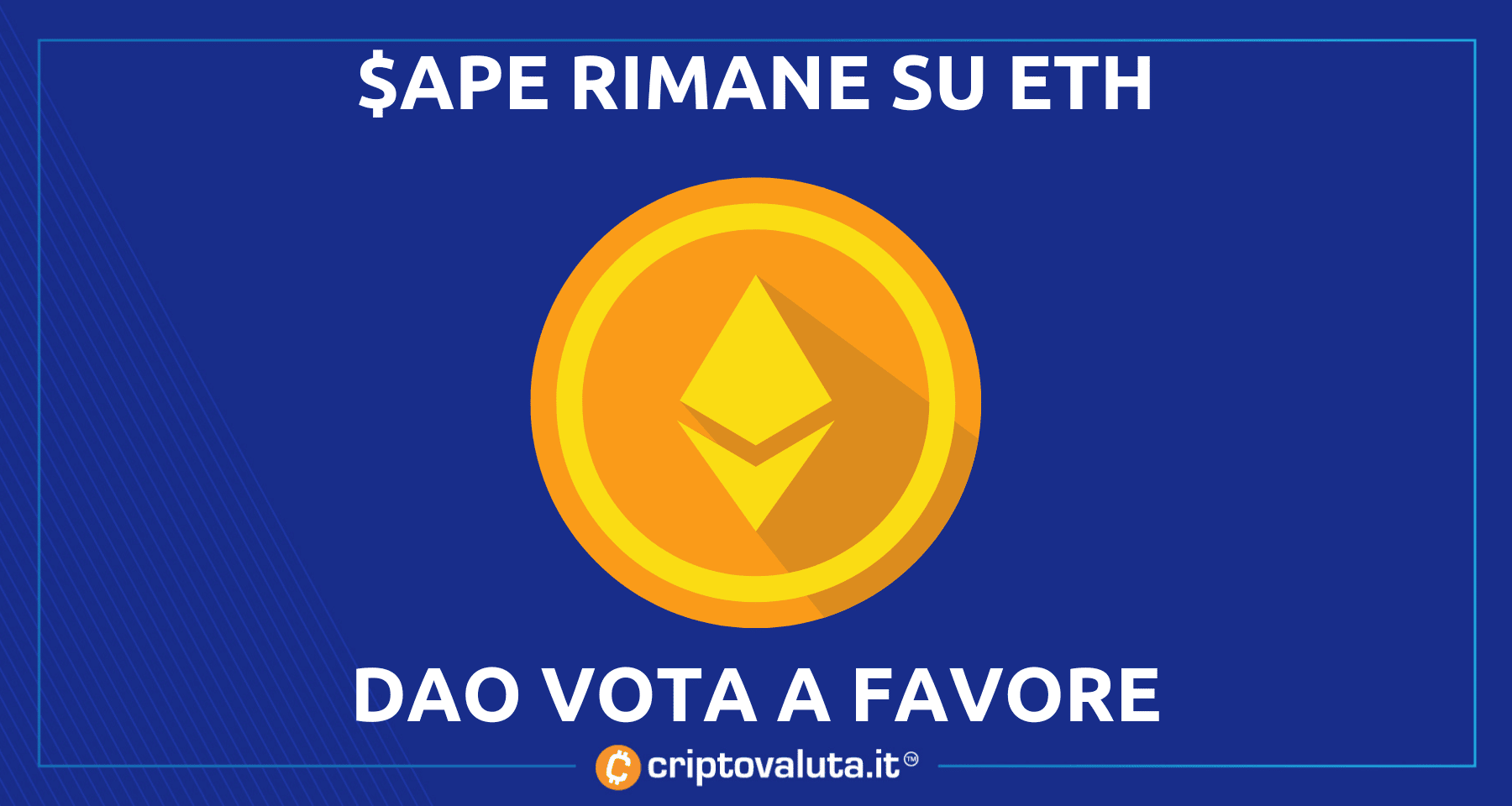 ApeCoin rimane su Ethereum! | La DAO vota contro la migrazione di $APE