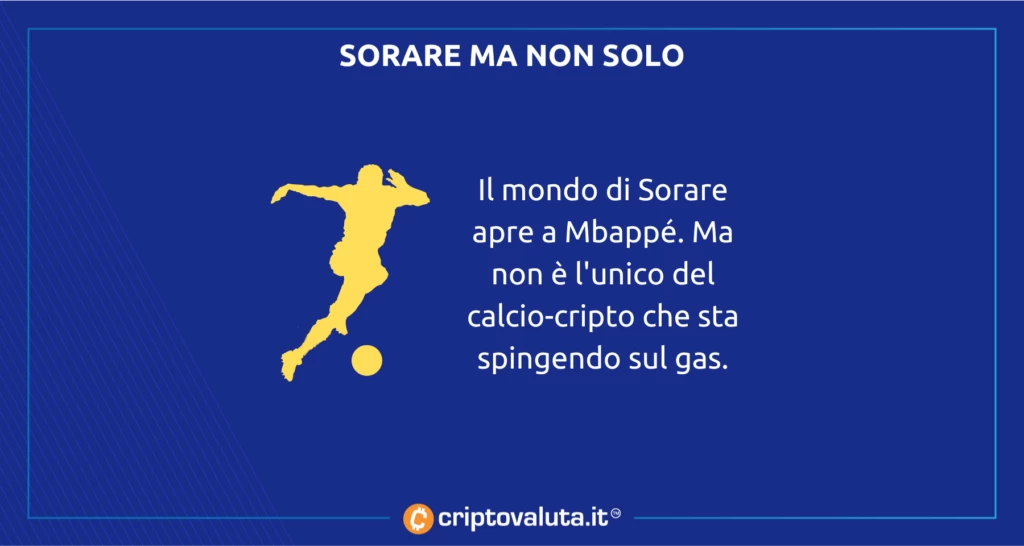 Sorare con Mbappe ma non solo