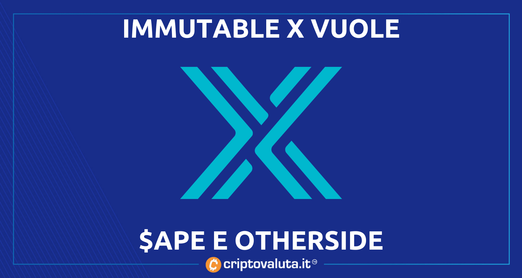 Immutable X vuole Otherside e $APE | Arriva il proposal