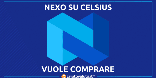 NEXO VUOLE COMPRARE CELSIUS
