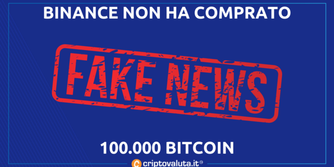 Fake news binance btc