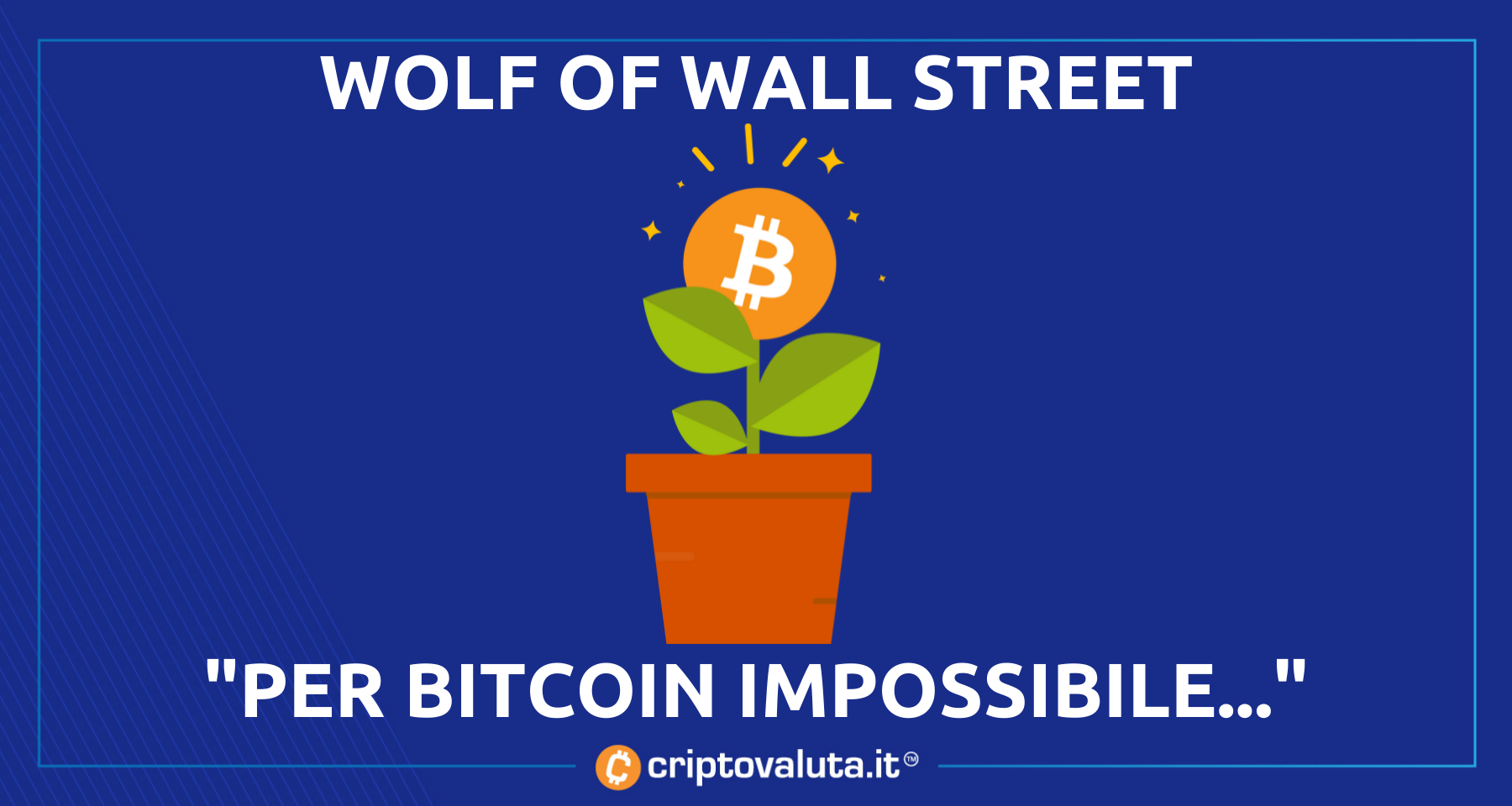 Bitcoin: ai massimi entro 3-5 anni! | La previsione di The Wolf of Wall Street