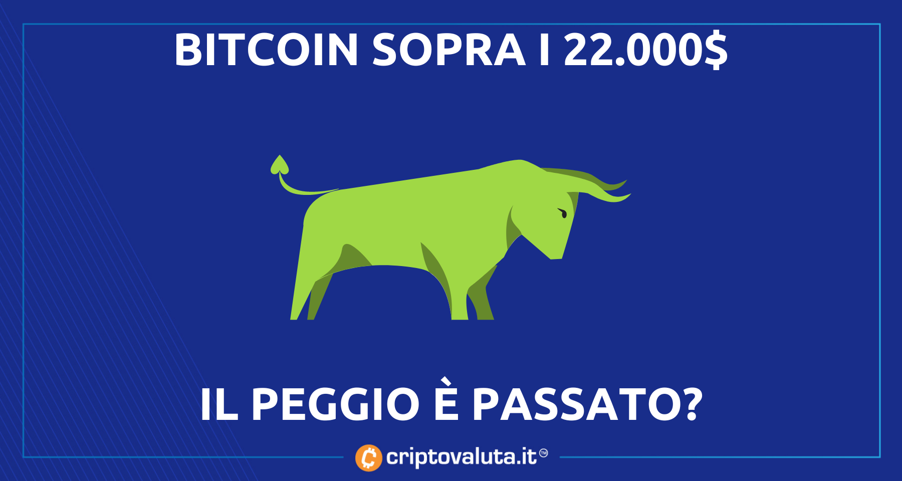 Bitcoin supera i 22.000$ | Il bear market è finito? [ANALISI]