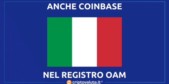 ANCHE COINBASE REGISTRO ITALIANO