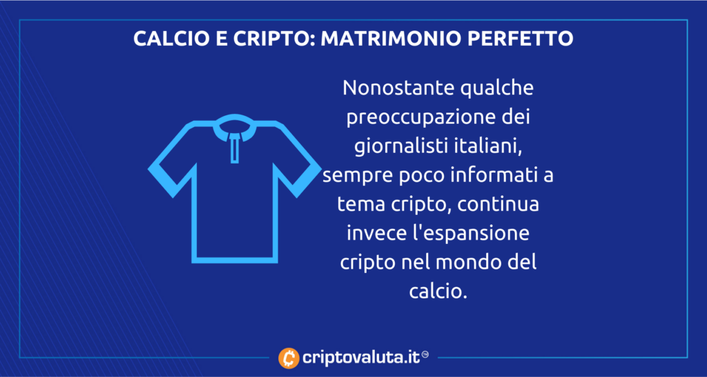 Cripto e calcio: matrimonio continua