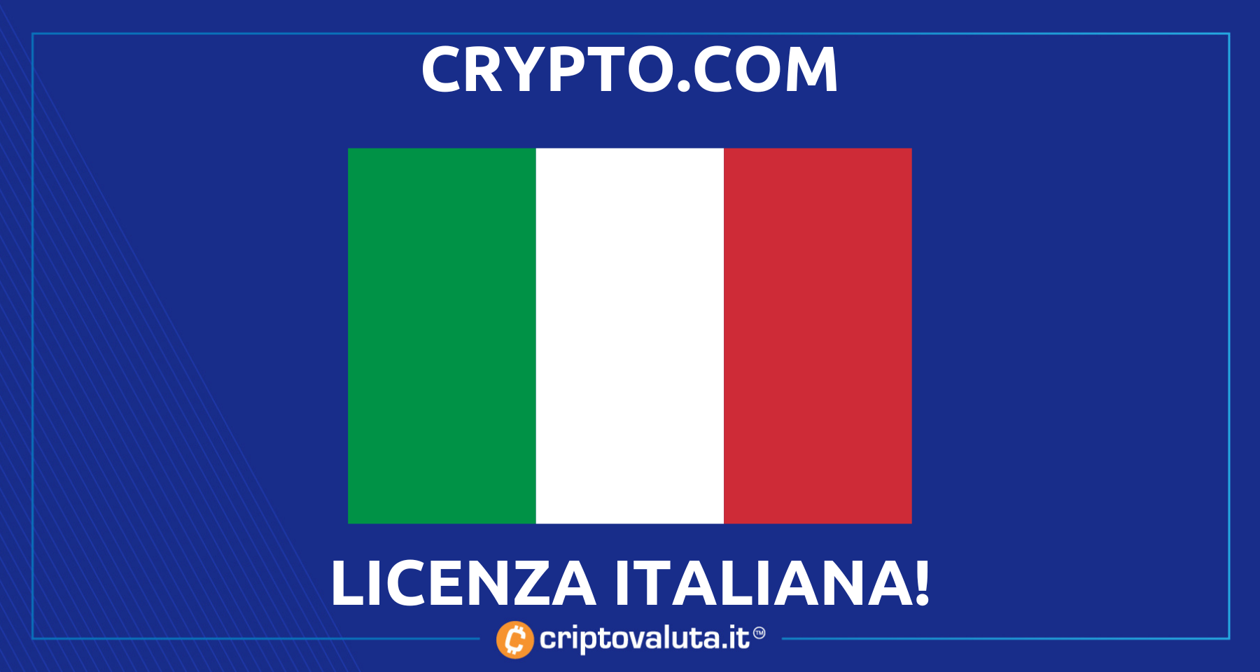 Crypto.com ha ottenuto la licenza in Italia! | Arriva un altro Big delle  Crypto!