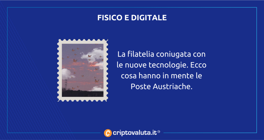 Poste Austriache francobolli fisici e digitali NFT