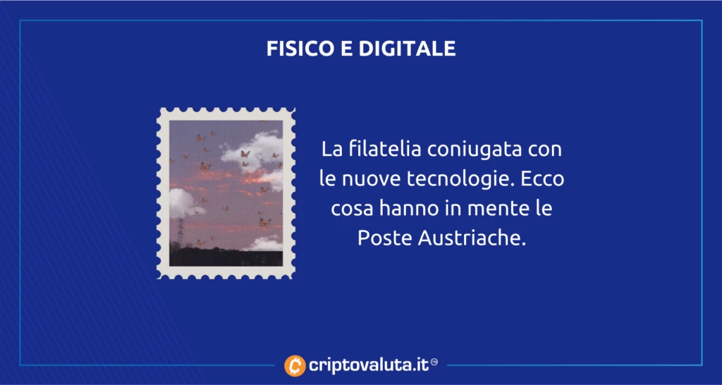 Poste Austriache francobolli fisici e digitali NFT