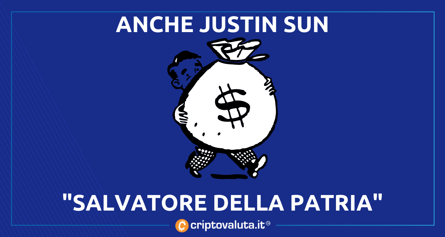 Crypto: Justin Sun di TRON vuole tutto! | 5 miliardi per “salvare” il settore