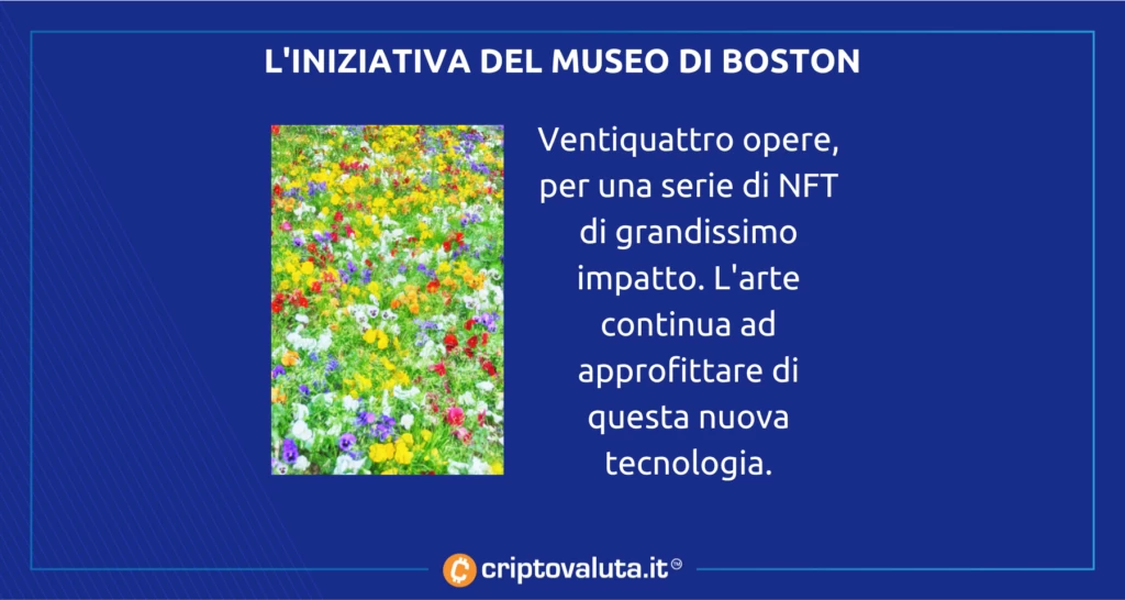 Iniziativa importante a Boston per impressionismo NFT