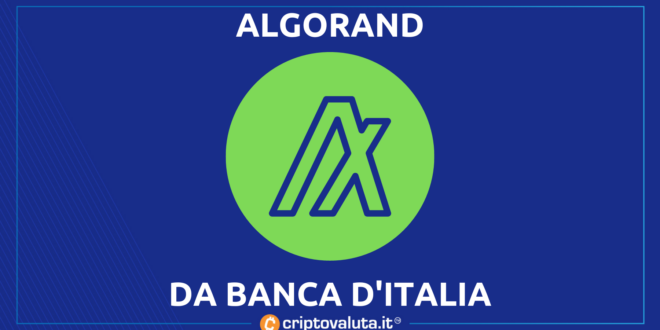 ALGORAND BANCA D'ITALIA