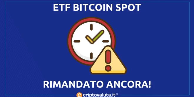 ETF BITCOIN SPOT RIMANDATO